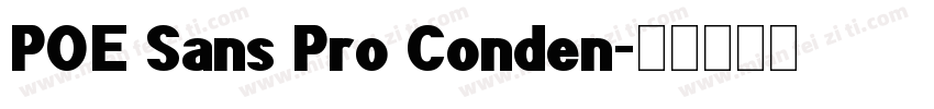 POE Sans Pro Conden字体转换